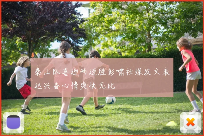 泰山队喜迎两连胜彭啸社媒发文表达兴奋心情爽快无比